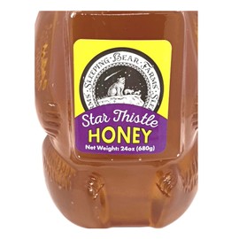 Star Thistle Honey Bear 24 oz. Unpasteurized Unblended No Additives Pure Michigan Honey