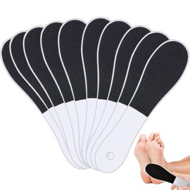 10 Pieces Foot File, Foot Files for Hard Skin,Double Sided Foot Scraper,with Plastic Handle Foot Filer, Foot Scraper Hard Skin Remover, for Wet and Dry Cracked Feet