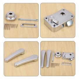 Ksrnsne RV Toilet Door Lock Bathroom Door Lock Caravan Boat Latch Handle Lock RV Accessories