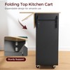 MAHANCRIS Kitchen Island with Storage, 52.8" Kitchen Island Cart with