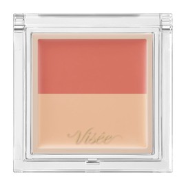 Visee Color Duo Trick Concealer 05 Red Trick (Light Beige) Concealer, Bear, Cover, Compact, Orange, Multicolor, 0.09 oz (2.5 g)