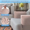 sourcing map 4Pcs Twill Stretch Armrest Covers, Soft Armchair Slipcovers