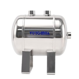 VUYOMUA 1 Gallon 304 Stainless Steel High Pressure Mini Small Portable Air Tank Air Reservoir Water Storage Tank (4L-SG)