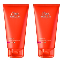 2 x Wella Care Enrich Moisturising Conditioner For Fine to Normal Hair 200 ml