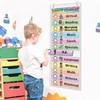 ABCxGOOD Daily Schedule Pocket Chart, Visual Schedule Pocket Chart for