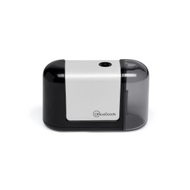 OfficeGoods Mini-Pro Automatic Pencil Sharpener - Cordless Portable Sharpener - Battery Operated - Compact & Powerful for Home, Office & School - Black