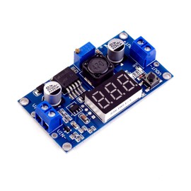 LAOMAO DC-DC Step Down Converter Buck Converter DC 4.0~40V to 1.25-37V Adjustable Voltage Module with Digital Voltmeter Display Compatible with Arduino Raspberry Pi
