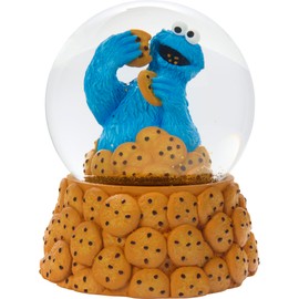 Precious Moments Sesame Street Cookie Monster Nom Nom Musical Snow Globe, Plays C is for Cookie Song