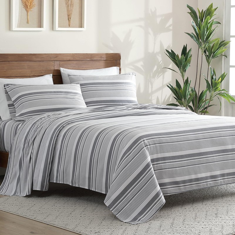 ClevaHome Classic Stripe Sheet Set - 4 Pieces Super Soft