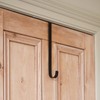 Lights4fun Christmas Easter Spring Wreath Hanger Black Metal Over Door