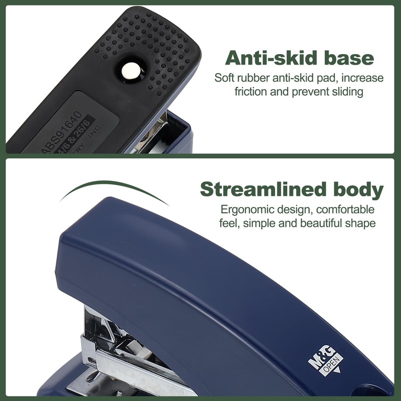 M&G Desktop Stapler, 30 Sheet Capacity Office Stapler Classroom Stapler