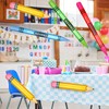 6pcs Inflatable Crayons, Large Pencil Balloons Inflatable Pencil Jumbo Neon