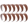Motique Accessories Brown 2 Inch Wide Leather Like Headband Solid