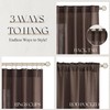 Coffee Linen Curtains 108 inch Length 2 Panels Set Modern