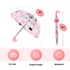 MRTLLOA Kids Cat Clear Bubble Umbrella, Toddler Grip Curved Handle