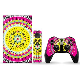 MightySkins Skin Compatible With NVIDIA Shield TV (2017) wrap cover sticker skins Pink Aztec