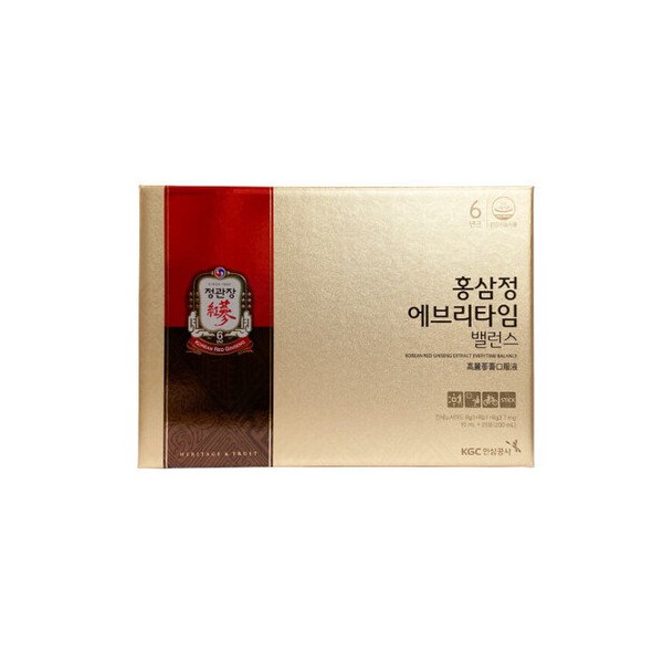 CheongKwanJang Red Ginseng Extract Everytime Balance 10ml 20 sachets x5 /stm