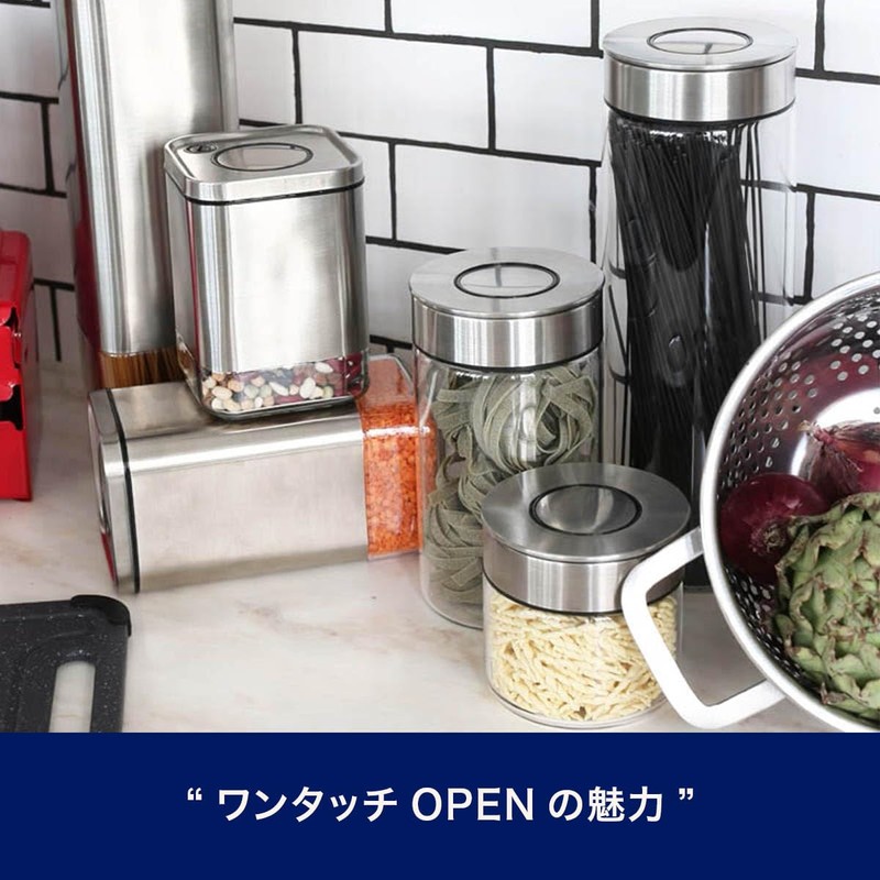 Dulton K915-1286M Cylinder Jar with Press Lid Medium Size CYLINDER