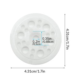 TENOL 250 Pieces Foam Board Washers Plastic Flat Washer Accessory Diameter 45mm for Screws and Nails Cold and Heat Resistant Sturdy