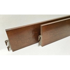 B&H Panel Wood Bed Rails – Walnut Finish - Hook-on - Twin, Full, Queen, King, Cal King - 86" Cal. King