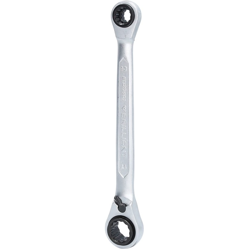 BRILLIANT TOOLS BT013901 4 in 1 Double Ratchet Ring Spanner,