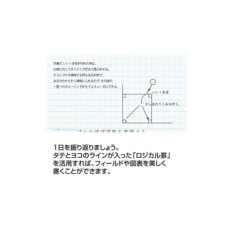 Nakabayashi Logical Sports Notebook, B5, Green, No-B590AG