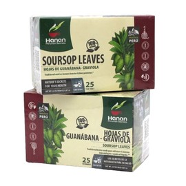 Hanan-Peru 50 Tea Bags Hoja de Guanabana (Soursop Leaves Tea Bags)