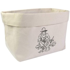 Azeeda Large 'Panning For Gold' Canvas Organiser/Storage Bag (OR00018113)