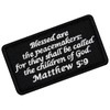 EmbTao Matthew 5:9 Blessed are The Peacemakers Parche bordado Insignia