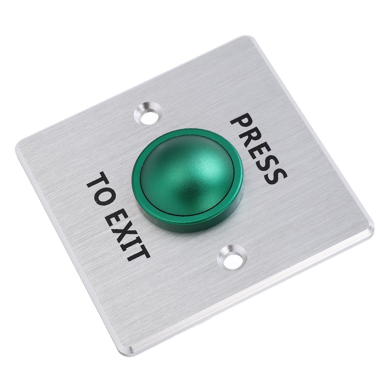 Door Release Button Stainless Steel 12‑24V Push to Exit NO