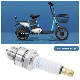 VGOL 2pcs Z8C Spark Plug Suitable for 2 Stroke 48cc 70cc 80cc Motorised Motorized Bike Bicycle ATV Quad Bike Part Dirt Bike Parts Electric Bike Parts