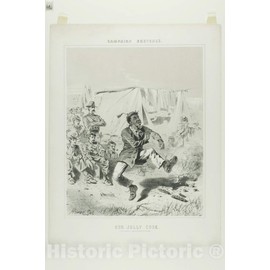 Historic Pictoric Print : Campaign Sketches: Our Jolly Cook, Winslow Homer, c 1858, Vintage Wall Decor : 08in x 12in