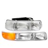 SAFAUTOPARTS Factory Style Headlights Assembly for 1999 2000 2001 2002