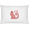 Azeeda 2 x 'Love Me Love My Cat' Cotton Pillow