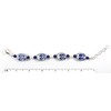 Style ARThouse Tulip Time Dutch Blue Delft Porcelain Bracelet, Adjustable