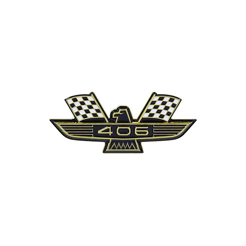 Auto Krafters Compatible/Replacement for Fender Emblem “406” Eagle Gold Front