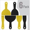 Bates 6 Pack Plastic Putty Knife Set - Black &