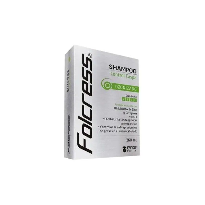 Shampoo Folcress Control Caspa Limpieza Profunda 260ml Grisi