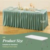 2 Pack Sage Green Tablecloths for Rectangle Tables 6ft, Wrinkle