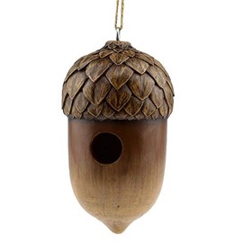 Birdhouse Acorn, Collectible Garden Decor, 9-inch
