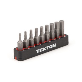 TEKTON 1/4 Inch Hex Bit Set with Rail, 9-Piece (2-6 mm) | DZX93002