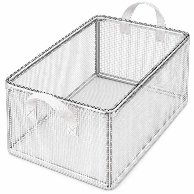Transparent PVC Storage Box for Clothing – Foldable Steel-Frame Organizer