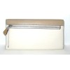 Coach CC816 Slim Trifold Wallet Sandy Beige Multi Color Pebbled