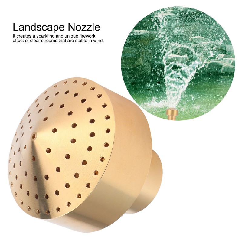 Female Thread Brass Fountain Nozzle Spray Head Sprinkler for Landscape