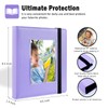 Photo Album 4x6 Photos PU Leather Cover Picture Book Black