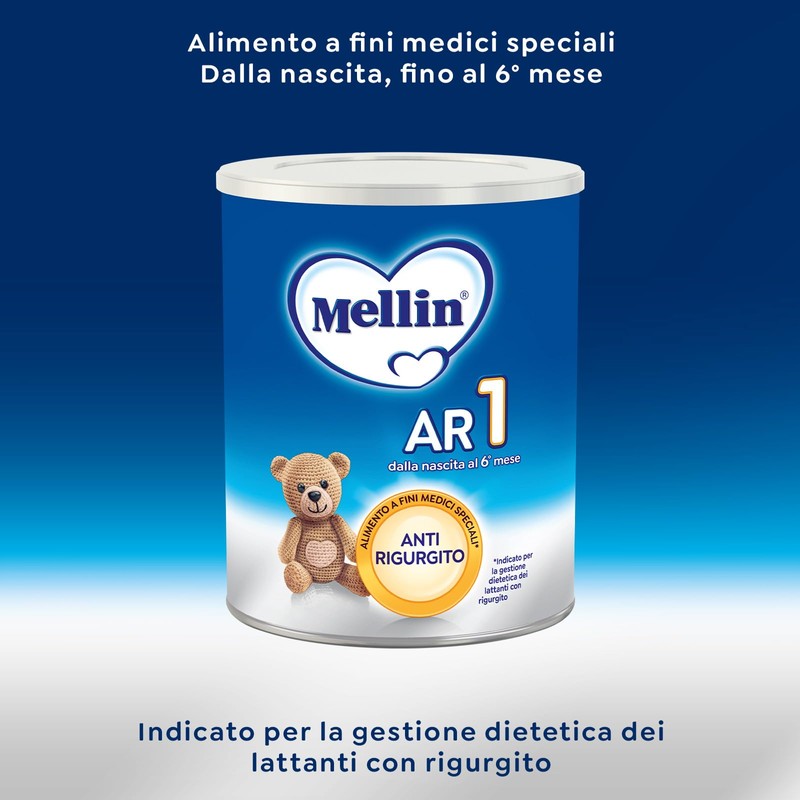 Melllin AR1, Latte Antirigurgito in Polvere per Neonati dalla Nascita