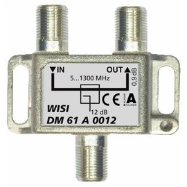 Wisi 75114 'DM 61 A 0012 Splitter, 3GHz, 1 Way Socket 12 dB Silver