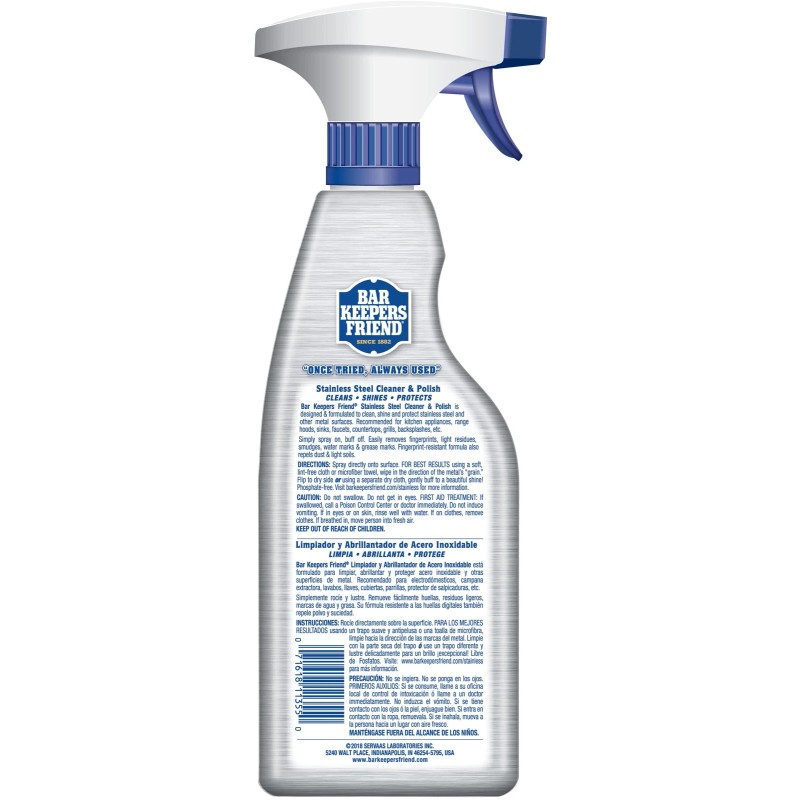 Bar Keepers Friend Stainless Steel Cleaner and Polish Pack of