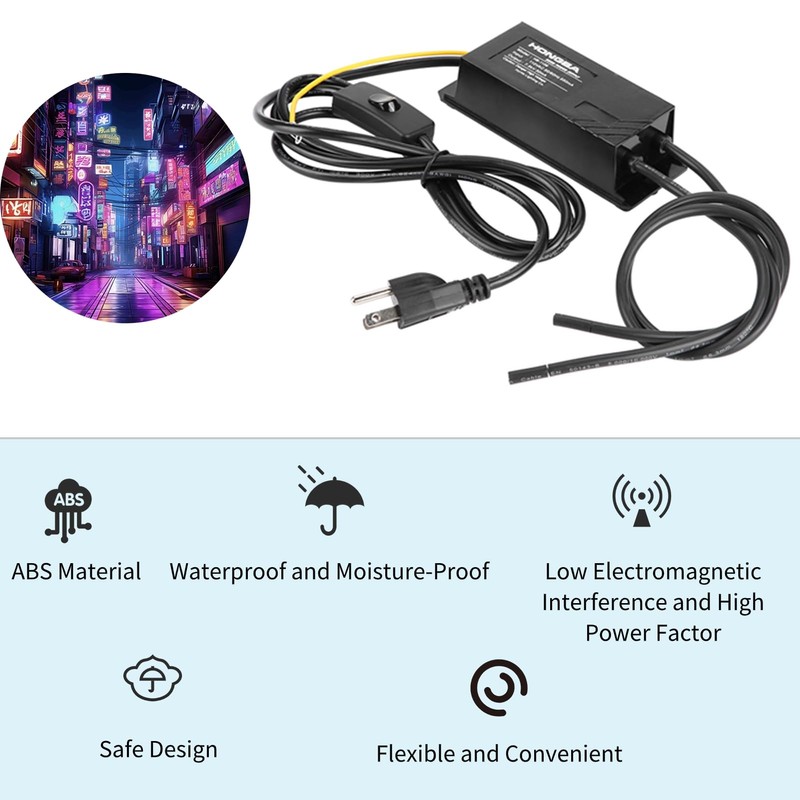 Neon Sign Transformer Power Supply Rectifier Kit, 7.5KV 30mA 110V,