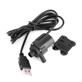 Yosoo Health Gear - Bomba de agua sumergible sin escobillas, 6 V 150 l/h mini bomba de refrigeraci¨®n de agua con conector USB, para acuario, fuente de jard¨ªn, casa
